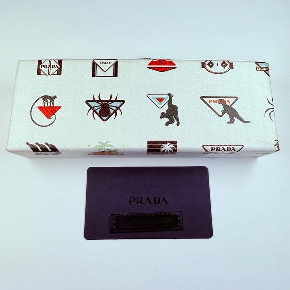 AUTH Prada Logo Enamel Metal Trio Pin Brooch Unisex Set New w/ Box NWT Italy - Picture 7 of 7
